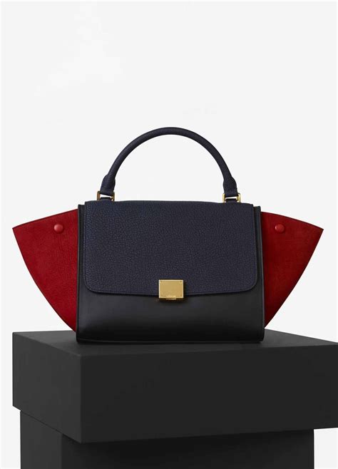 celine medium or small trapeze|Small Trapeze bag in multicolour baby g.